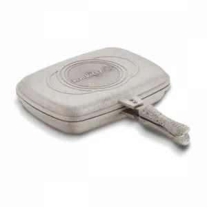 Korkmaz Duplo Double Sided Grill Pan, Nonstick Frying Pan (13.4" x 9.8" x 3.1")