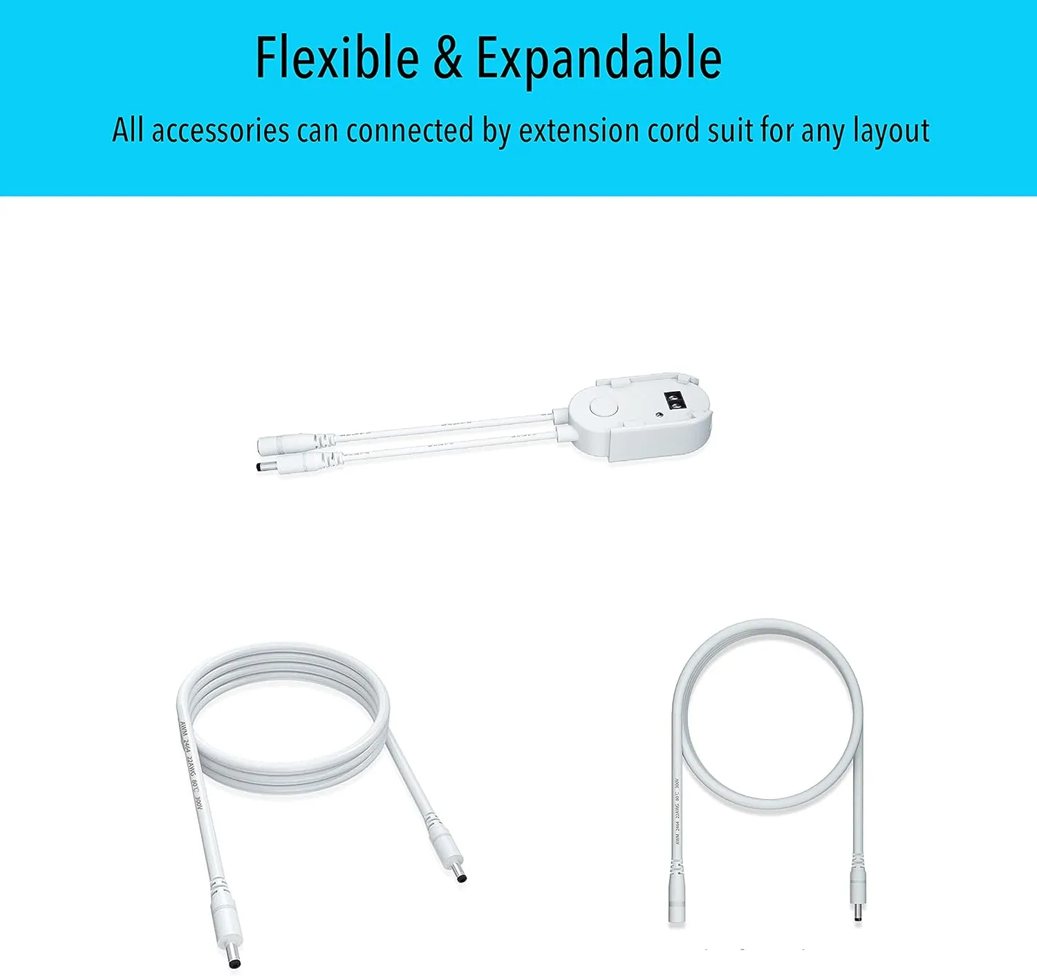 LAMPAOUS LED Dimmable Under Cabinet Lighting Kit, Hand Wave Activated - Touchless Dimming Control, Warm White 6X 12 Panel for Book Shelf, Toolbox Hutch (Warm White)