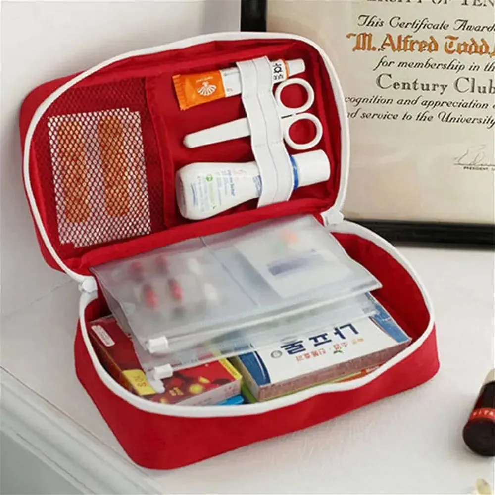 Large Empty First Aid Kit – Portable Emergency Bag for Camping, Survival, Disaster & Home Use