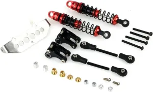 LCX Racing 1/10th RC Crawler Car Rear Cantilever Kit Suspension Shock Set for RC Car TRX4 TRX-4, Upgrades Parts Accessories