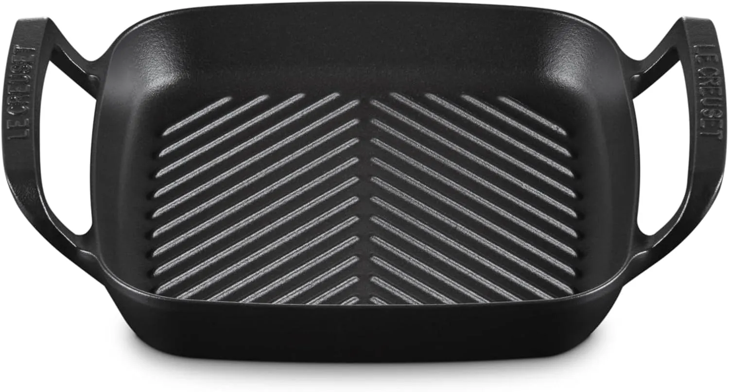 Le Creuset Alpine Outdoor Collection Enameled Cast Iron Square Grill Pan, 10.25"