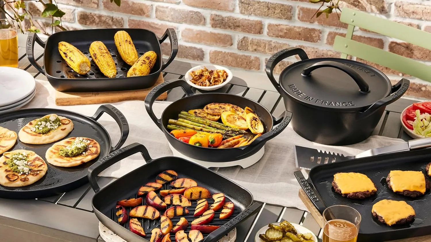 Le Creuset Alpine Outdoor Collection Enameled Cast Iron Square Grill Pan, 10.25"