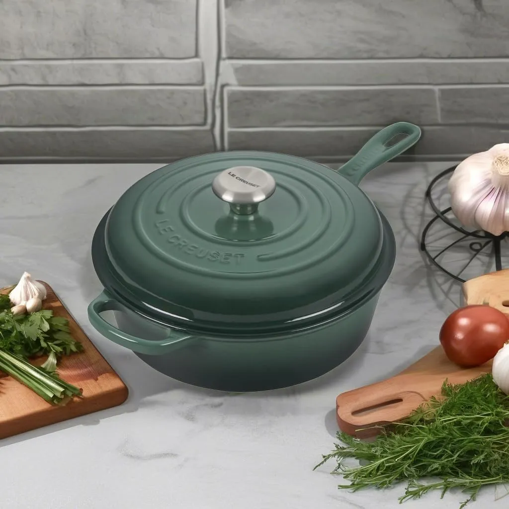Le Creuset Enameled Cast Iron Signature Cassadou, 3.75qt., Artichaut