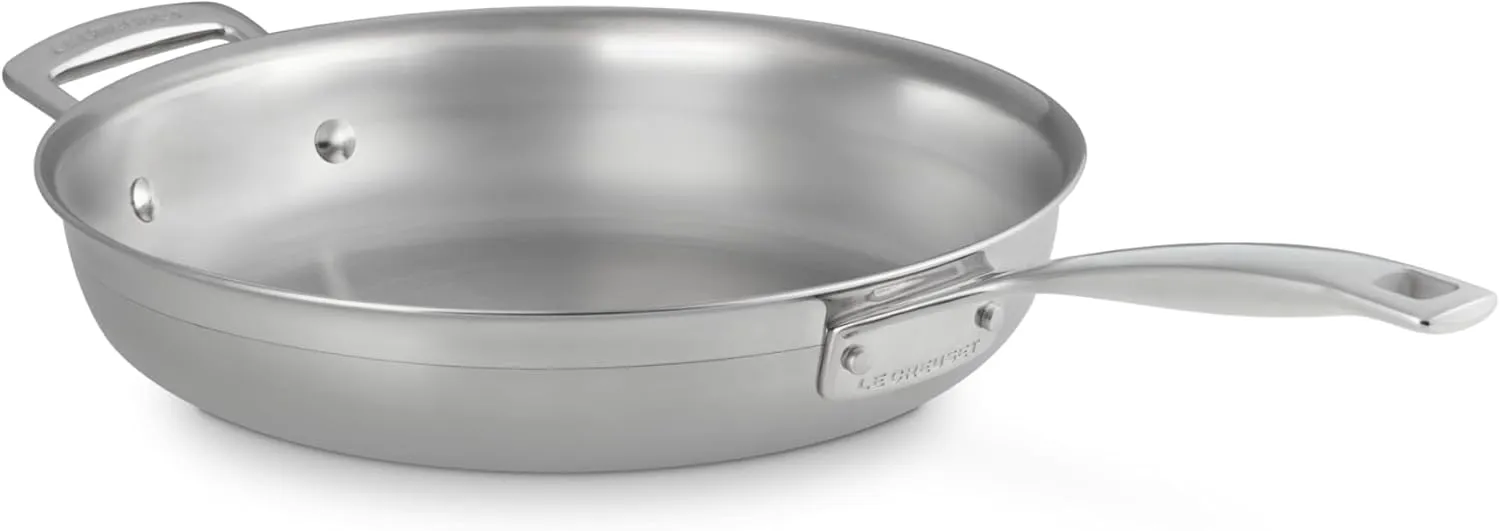 Le Creuset Stainless Steel Classic 3-Ply Fry Pan, 11"