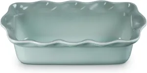 Le Creuset Stoneware Heritage Fluted Loaf Pan, 9", Sea Salt