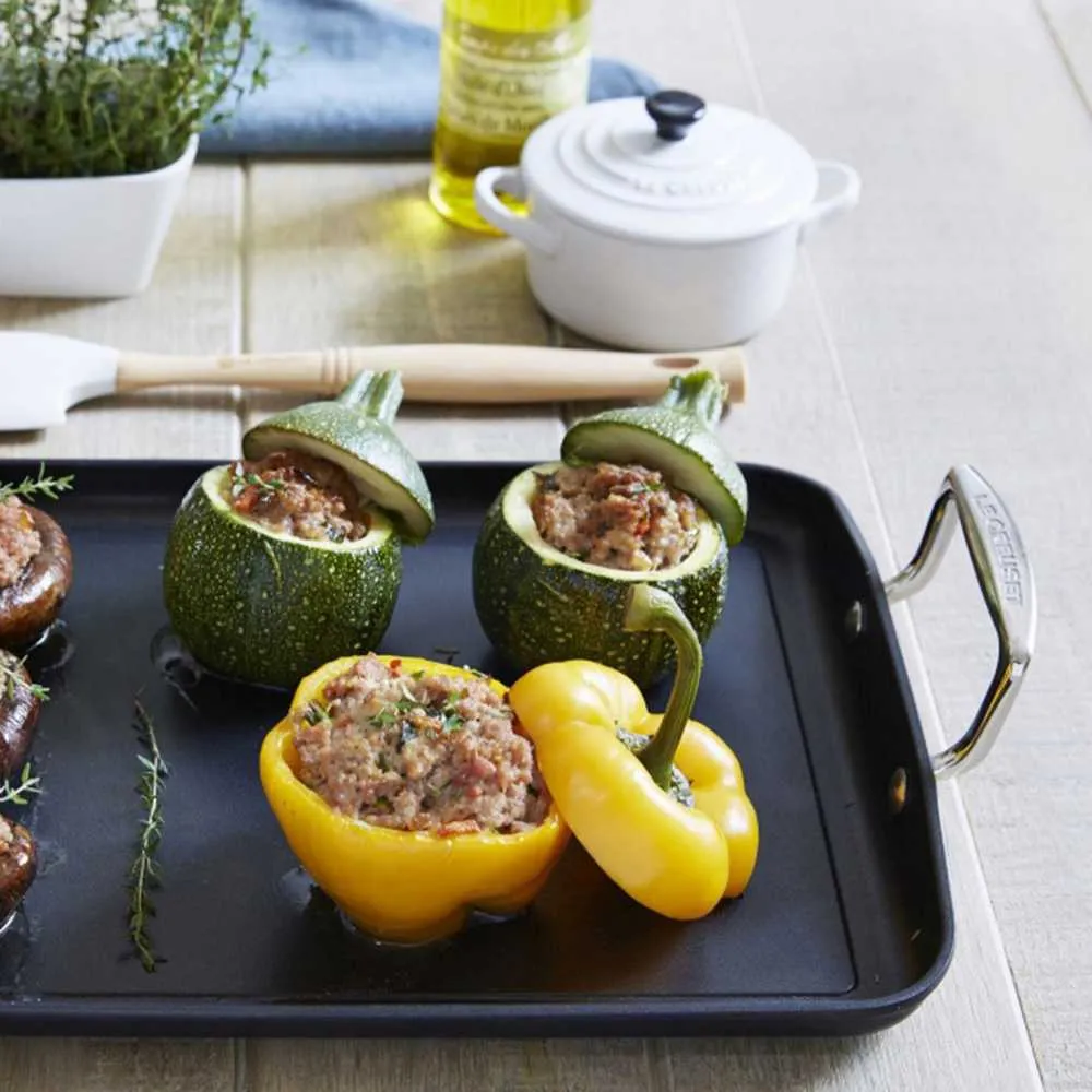Le Creuset Toughened Non-Stick rectangular grill 35x25 cm.
