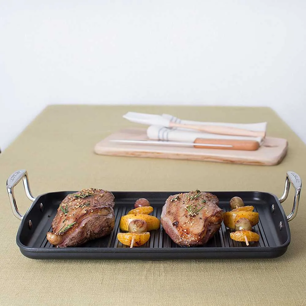 Le Creuset Toughened Non-Stick rectangular grill 35x25 cm.