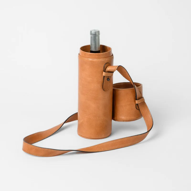 Leather Wine Bottle Sling