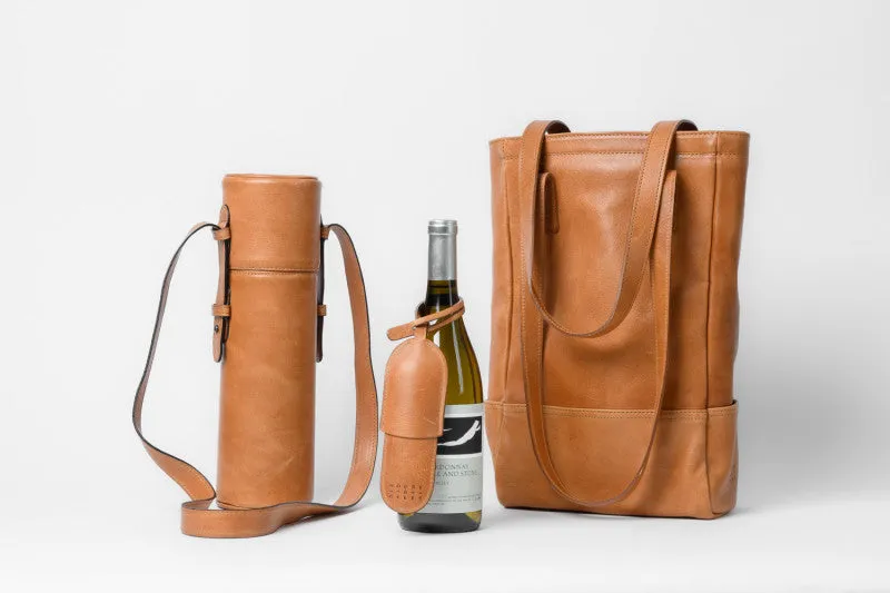 Leather Wine Bottle Sling