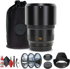 Leica APO-Summicron-SL 75mm f/2 ASPH. Lens (11178)   Lens Filter Kit   Cleaning Kit   Lens Hood   Lens Cap