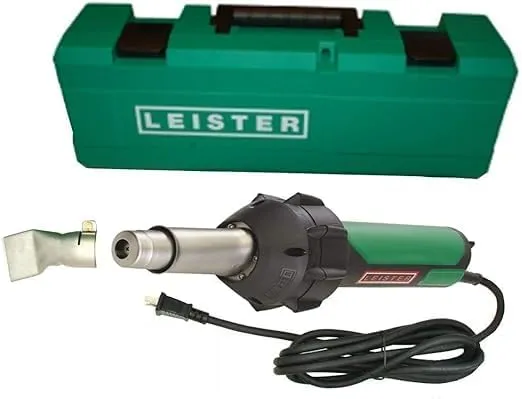 Leister Triac ST 141.228 Hand Held Plastic Welder w/ 40mm Wid Slot Nozzle 107.132