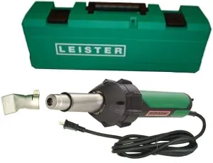 Leister Triac ST 141.228 Hand Held Plastic Welder w/ 40mm Wid Slot Nozzle 107.132