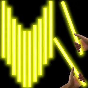 Lewtemi 10 Pcs 14 Inch Large Glow Sticks Christmas Jumbo Sticks Big Glow Stick Giant Light Stick Emergency Light Stick for Camping Accessories, Survival Kit