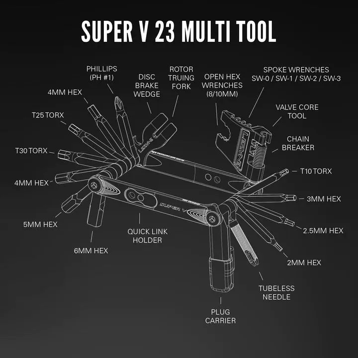 Lezyne Super V23 Bicycle Multi-Tool