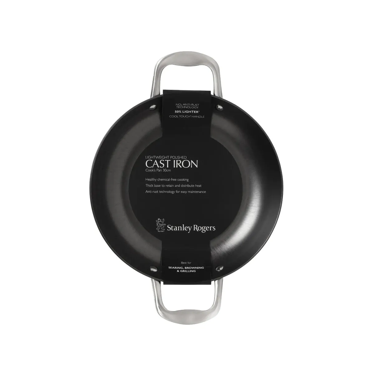 Light Weight Cast Iron Cooks Pan 300mm