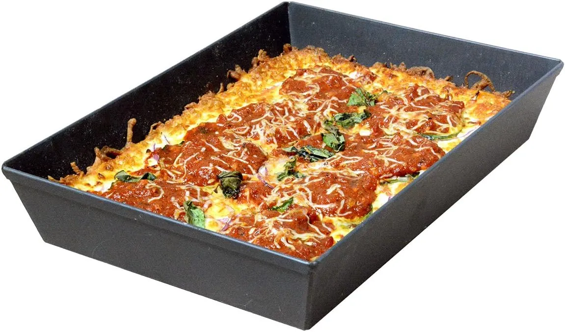 LloydPans Kitchenware 8 Inch by 10 Inch Detroit Style Pizza Pan - PSTK