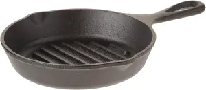 Lodge Cast Iron Grill Pan, 6.5 Inch