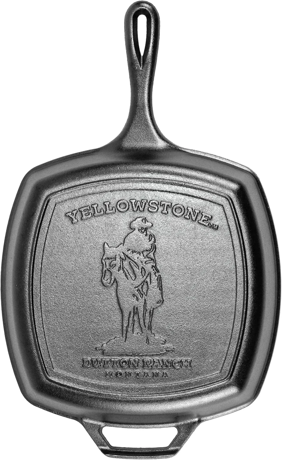 Lodge Yellowstone - 10.5" Square Grill Pan, Cowboy on Horseback