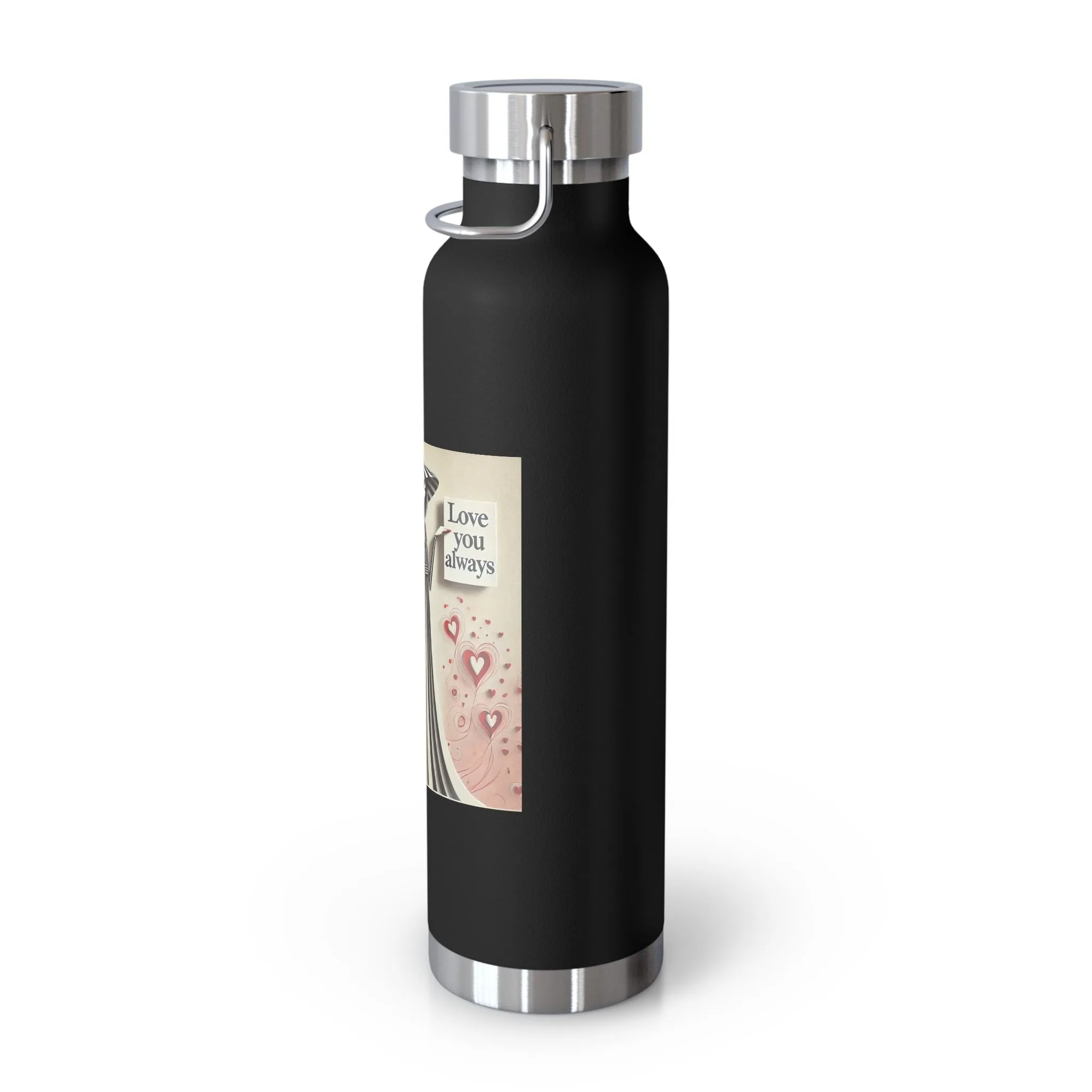 Love You Always Copper Vacuum Insulated Bottle, 22oz