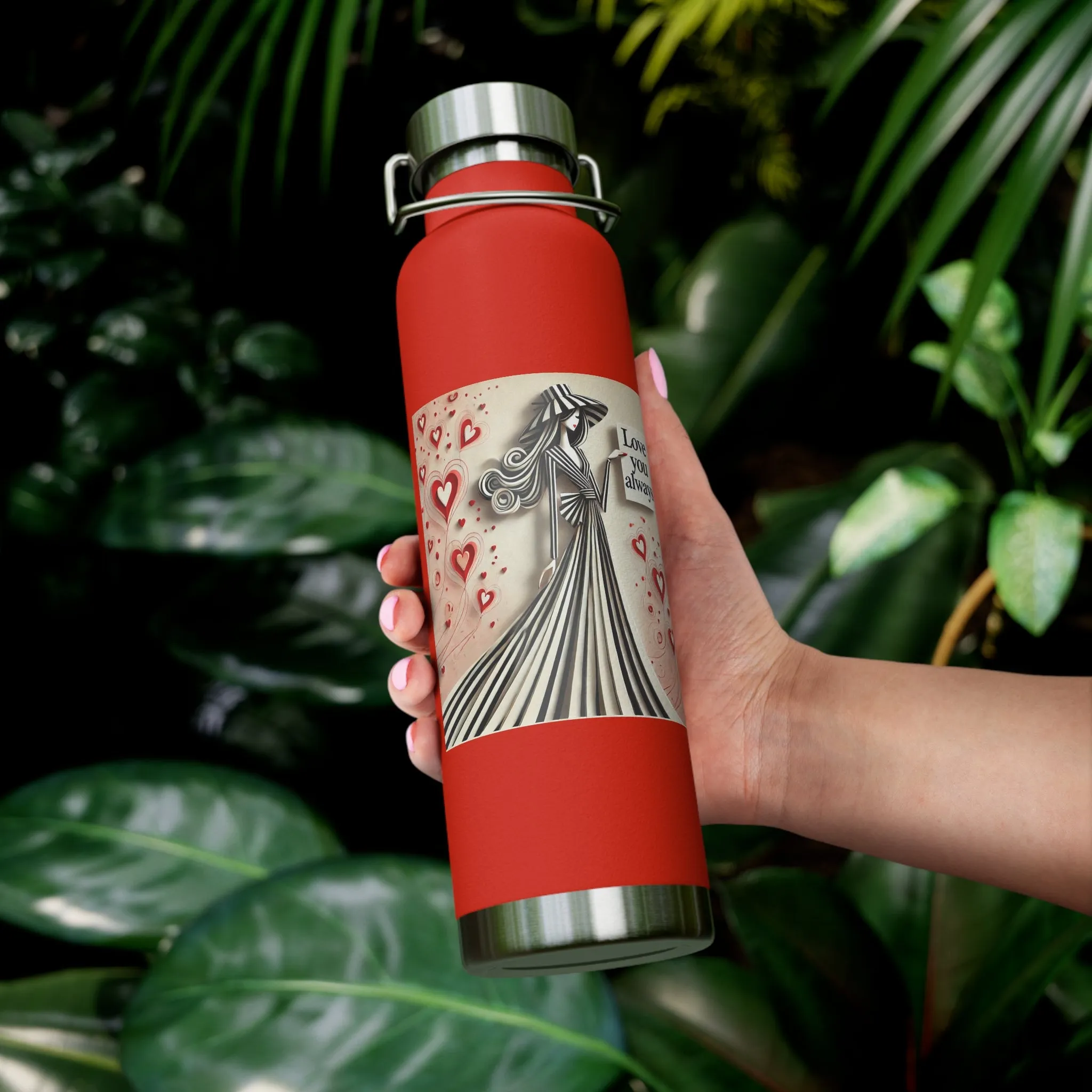 Love You Always Copper Vacuum Insulated Bottle, 22oz
