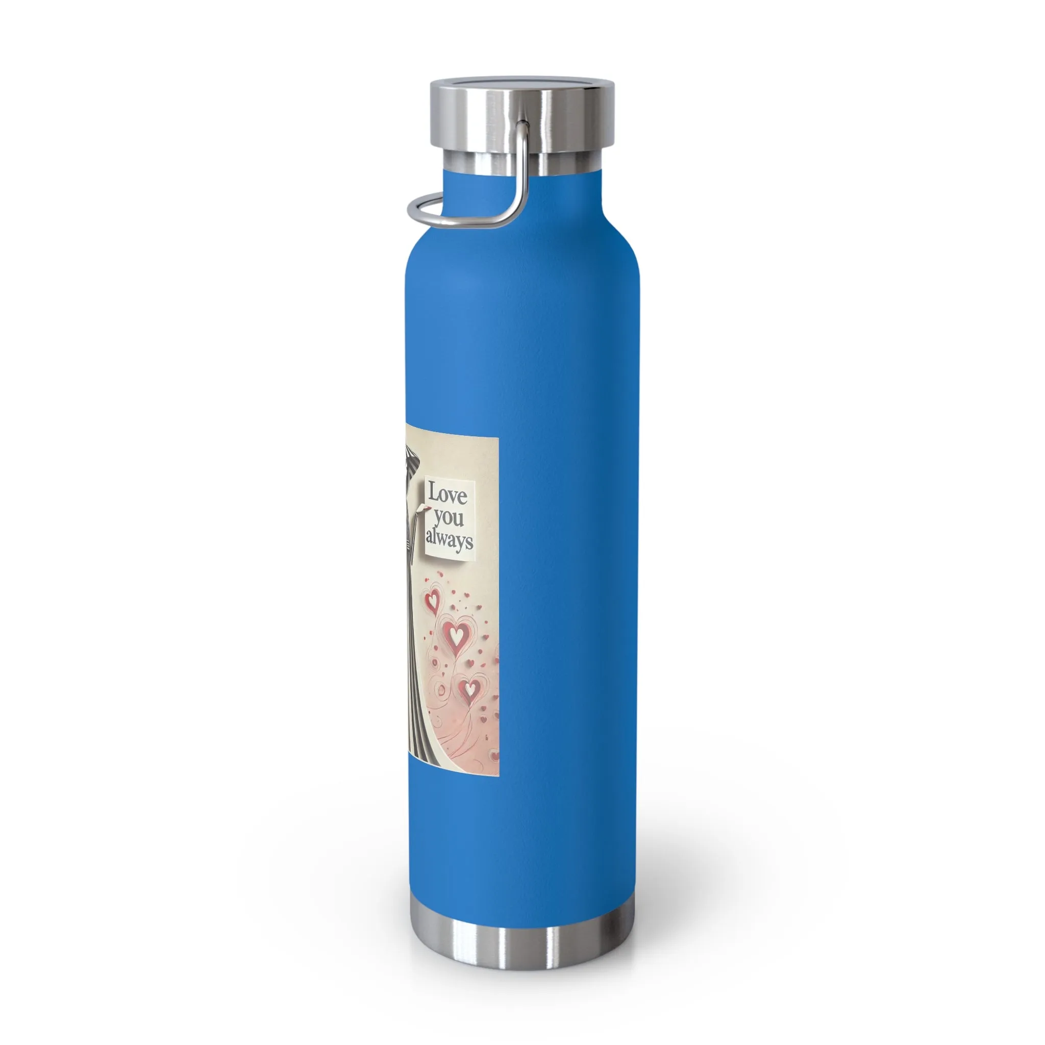 Love You Always Copper Vacuum Insulated Bottle, 22oz
