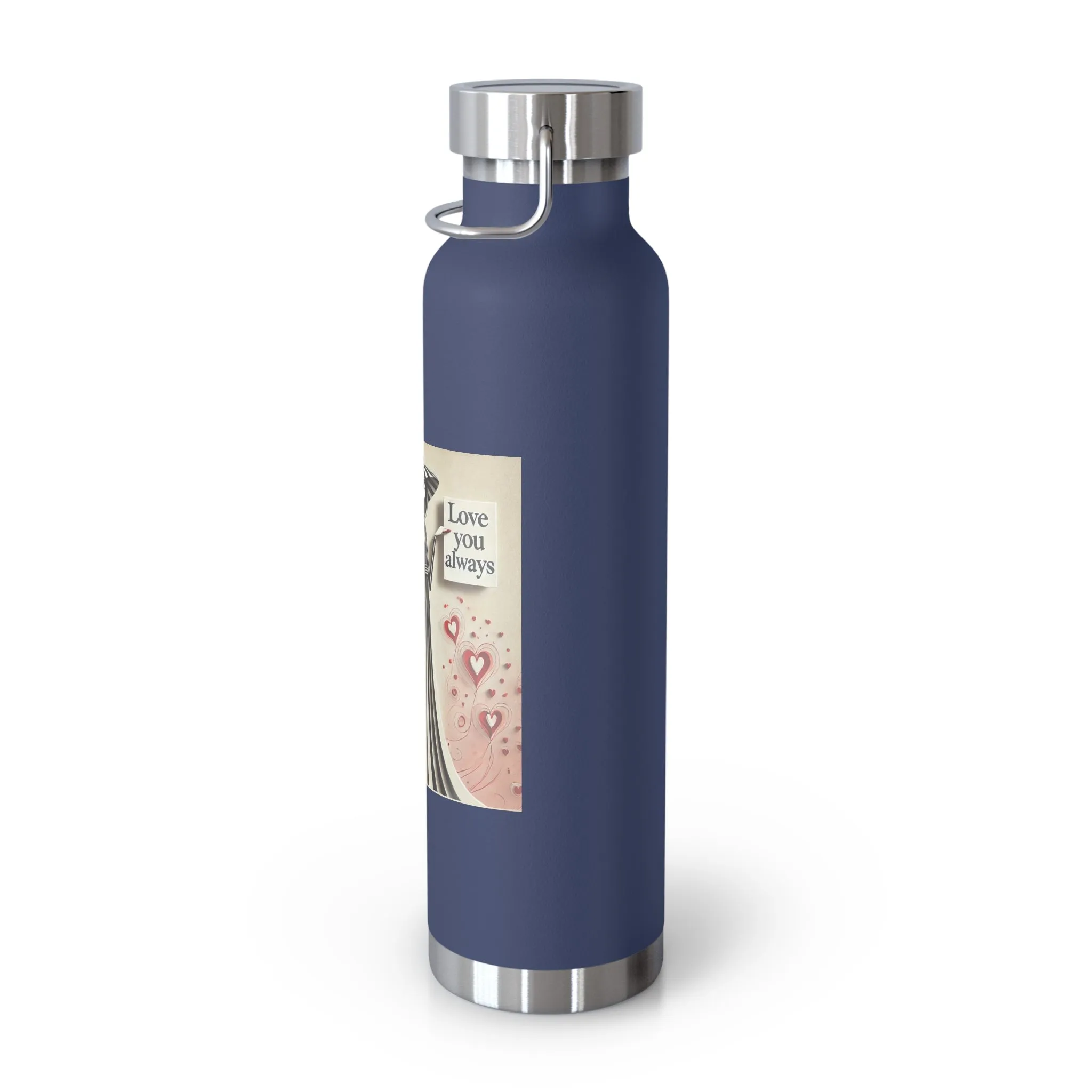 Love You Always Copper Vacuum Insulated Bottle, 22oz