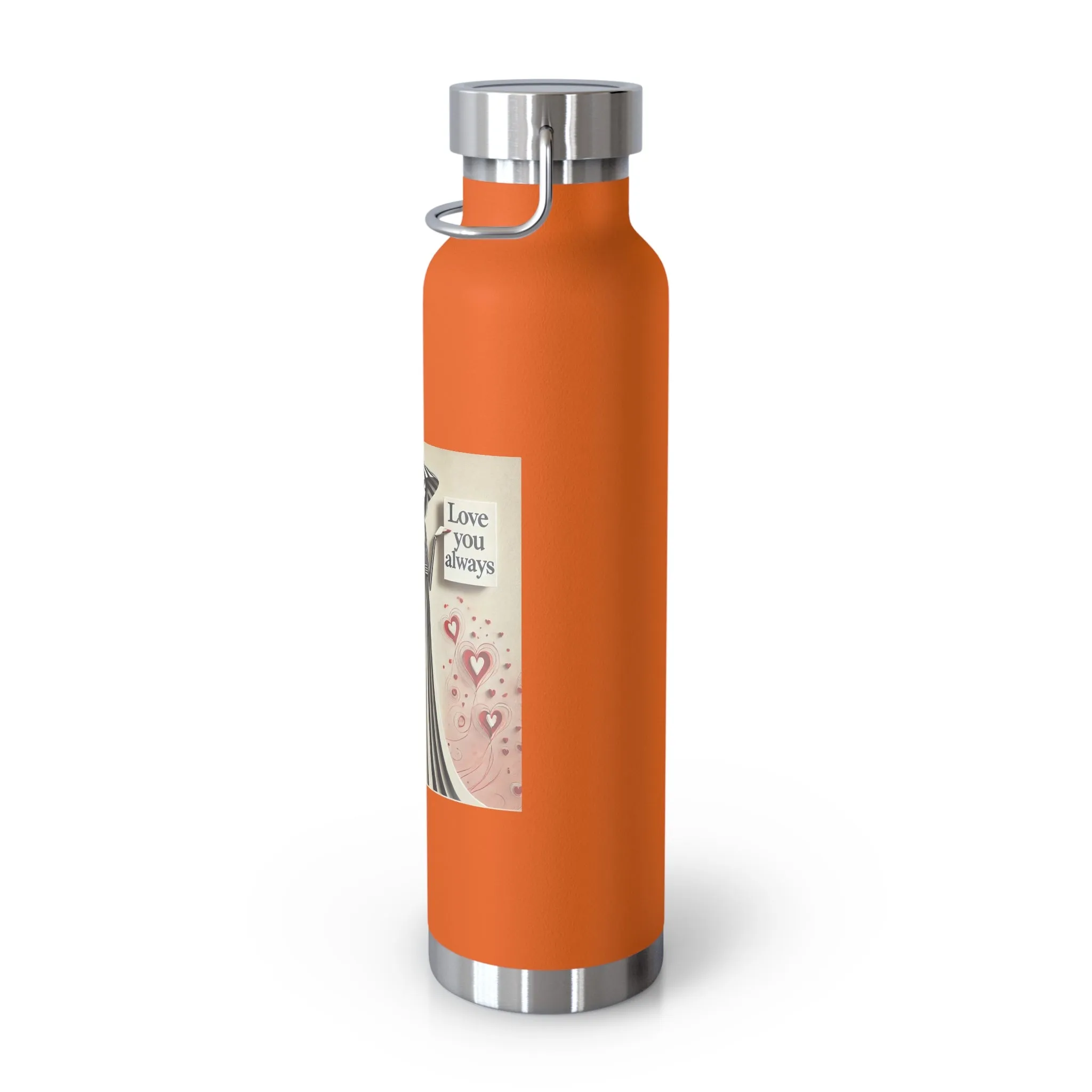 Love You Always Copper Vacuum Insulated Bottle, 22oz