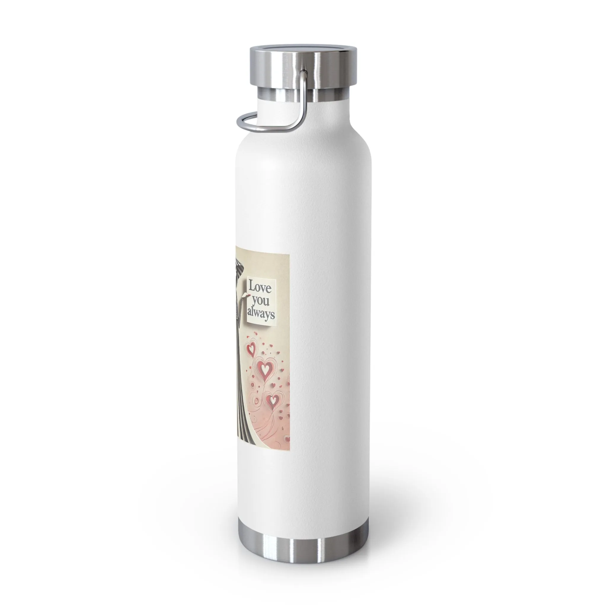 Love You Always Copper Vacuum Insulated Bottle, 22oz