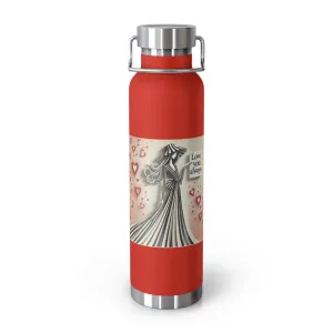 Love You Always Copper Vacuum Insulated Bottle, 22oz