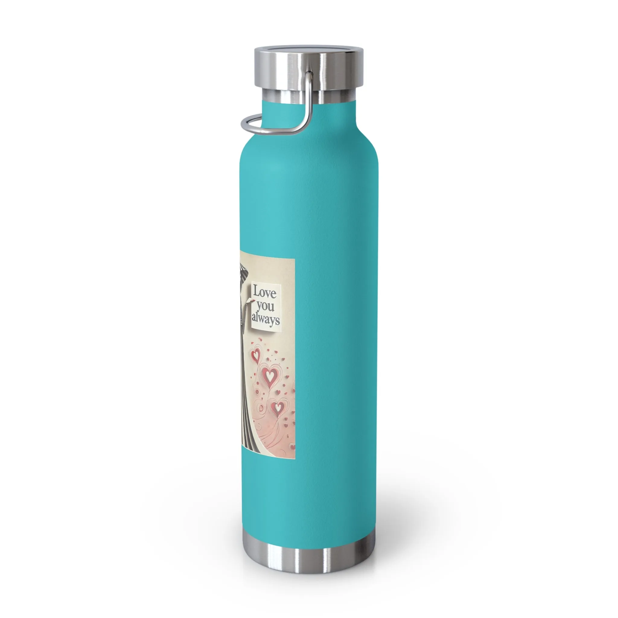 Love You Always Copper Vacuum Insulated Bottle, 22oz
