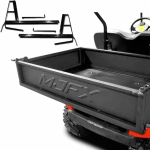 MADJAX Premium Heavy Duty Steel Golf Cart Cargo Box Kit Compatible with Club Car DS 2000.5-2014 Models | Black Steel Utility Box