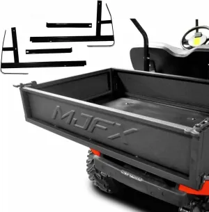 MADJAX Premium Heavy Duty Steel Golf Cart Cargo Box Kit Compatible with EZGO TXT, T48, TXT Valor, and Freedom TXT 1994.5-Up Models | Black Steel Utility Box