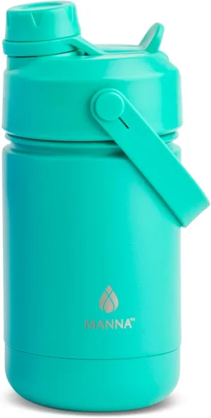 Manna Ranger Dual Insulated Stainless Steel Bottle - 12 Oz - Seafoam Green Powder Coat
