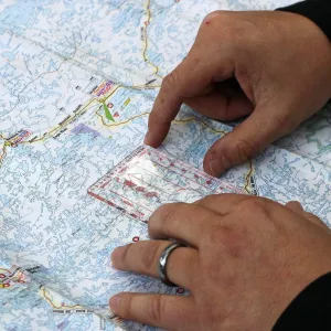 Map Ruler Mirror Scale Navigation Compass Scouts Survival Outdoor Camping Kits