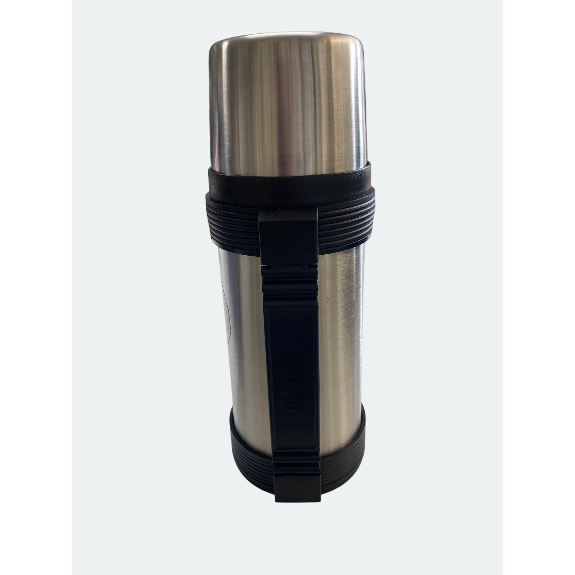 Marlboro Country Store Stainless Steel Vacuum Bottle 1.1 Quart With Insulated Cap & Durable Handle