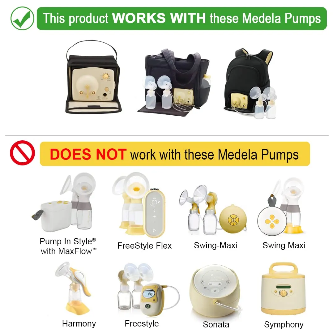 Maymom Breast Pump Kit Compatible with Medela Pump in Style Advanced Breast Pumps; 2X Breastshields (one-Piece), 27mm, 4 Valves, 6 Membranes, & 2 Tubings; Can Replace Medela Valve, Pumpinstyle