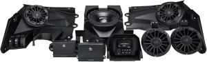 MB Quart 1800 Watt Stage 5 Can Am X3 Tuned, Premium Complete Audio Car Speakers Sound System Utility Terrain Vehicles, Off Road, Black