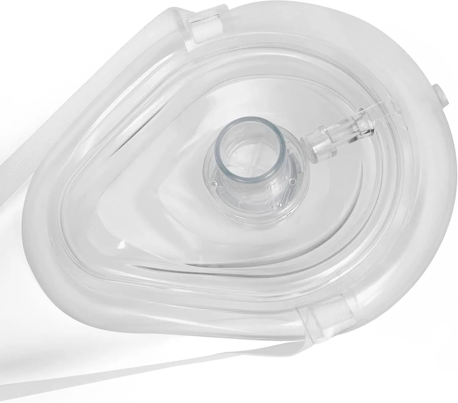 Medical CPR Mask - CPR Pocket Resuscitator Mask, Oxygen Inlet, Elastic Head Strap, Clamshell Case, Antiseptic Prep Pads, and Gloves - Suitable for Adults/Child - 2 Pack