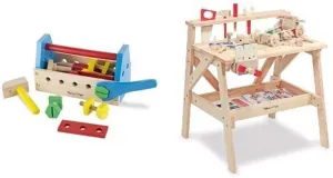 Melissa & Doug Construction Workbench & Tool Kit Bundle