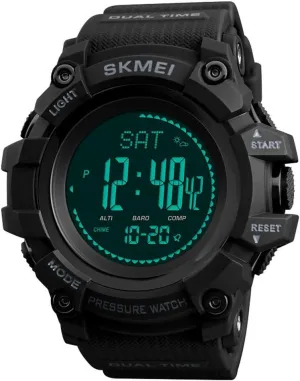 Mens Sports Watches Hours Pedometer Digital Watch Altimeter Barometer Compass Thermometer Weather Men Clock