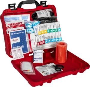 MFASCO Waterproof Rugged First Aid Kit 2021 OSHA Class B & 2024 EM385-1-1 Approved, Rugged Case for Construction & Work Sites