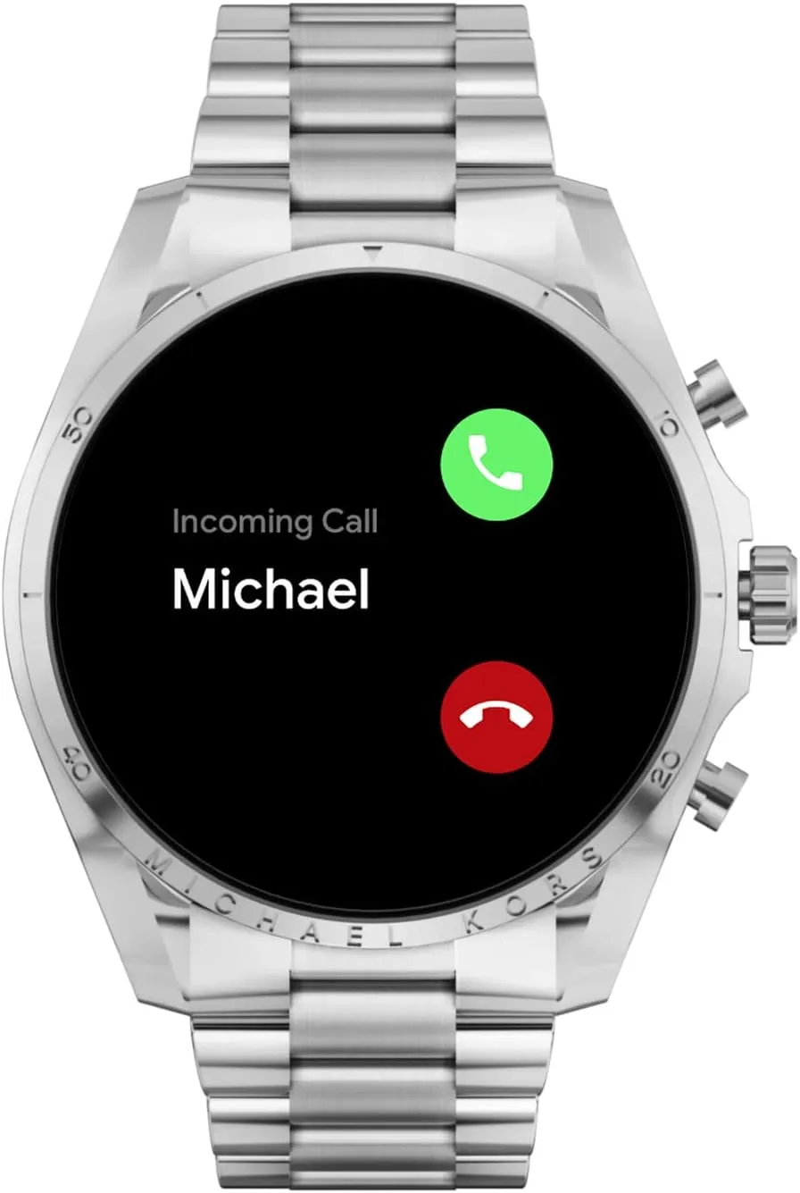Michael Kors Men's or Women's Gen 6 44mm Touchscreen Smart Watch with Alexa Built-In, Fitness Tracker, Sleep Tracker, GPS, Music Control, Smartphone Notifications (Model: MKT5139V)