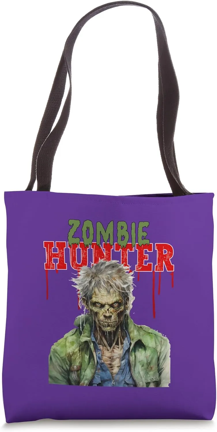 Midlife Zombie Hunter Zombies Eat Brains Zombie Outbreak Tote Bag