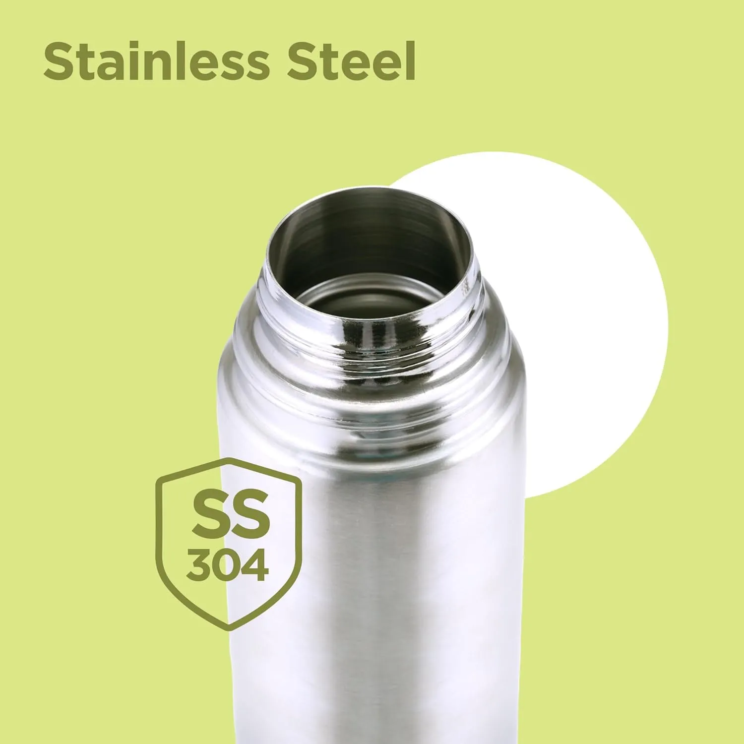 Milton Small Vacuum Flask for Hot Drink 350 ml (12 oz), Stainless Steel Double Walled Insulated Water Bottle for 24 Hour Hot and Cold Drinks, Leak proof, BPA Free,Thermosteel Flip Lid Set of -2