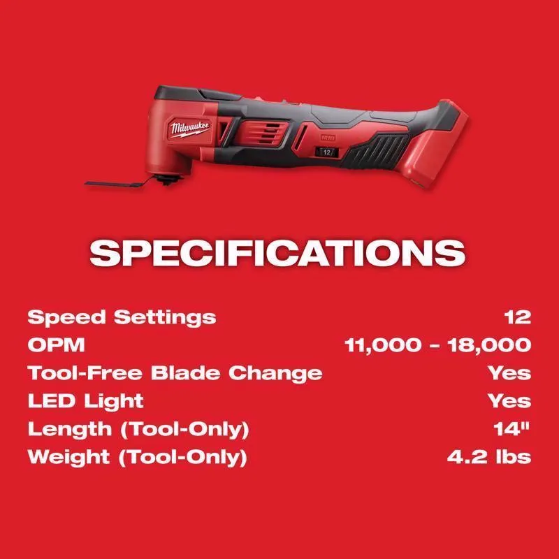 Milwaukee M18 Cordless Oscillating Multi-Tool Kit (Battery & Charger)