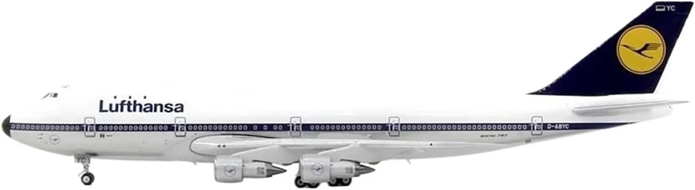 Mini Aircraft Model 1:400 for Lufthansa B747-100 Alloy Diecast Aircraft Model Static Display Airplane Kit