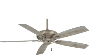 MINKA-AIRE F551-BNK Watt 60 Inch Energy Star Rated Ceiling Fan with DC Motor and 4 Speed Pull Chain in Burnished Nickel Finish