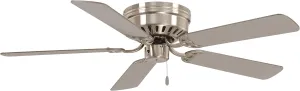 Minka-Aire F565-BN Mesa 52 Inch Flush Mount Low Profile Ceiling Fan in Brushed Nickel Finish