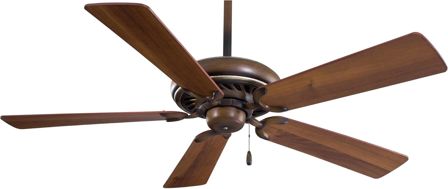 Minka-Aire F568-BCW Supra 52 Inch Pull Chain Ceiling Fan in Belcaro Walnut Finish