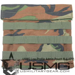 MOLLE Low-Profile Admin Pouch (Woodland)